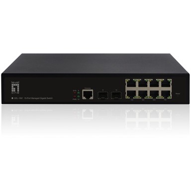 LEVELONE Mrežni preklopnik GEL-1061, 8x GE + 2x GSFP, 19"